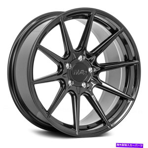 �z�C�[���@4�{�Z�b�g F1R F101�z�C�[��18x9.5�i38�A5x114.3�A73.1�j4�̃u���b�N�����Z�b�g F1R F101 Wheels 18x9.5 (38, 5x114.3, 73.1) Black Rims Set of 4�y���s�A���i�z