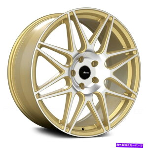 ホイール 4本セット Advanti Racing Classe Wheels20x10(35、5x120.65、74.1)4のゴールドリムセット Advanti Racing CLASSE Wheels 20x10 (35, 5x120.65, 74.1) Gold Rims Set of 4