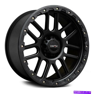 �z�C�[���@4�{�Z�b�g �r�W����111�l���V�X�z�C�[��17x9�i-12�A8x165.1�A125.2�j4�̃u���b�N�����Z�b�g Vision 111 NEMESIS Wheels 17x9 (-12, 8x165.1, 125.2) Black Rims Set of 4