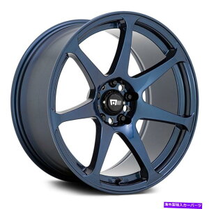 �z�C�[���@4�{�Z�b�g Motegi Racing MR154�o�g���z�C�[��17x8�i30�A5x114.3�A72.56�j4�̐������Z�b�g Motegi Racing MR154 BATTLE Wheels 17x8 (30, 5x114.3, 72.56) Blue Rims Set of 4