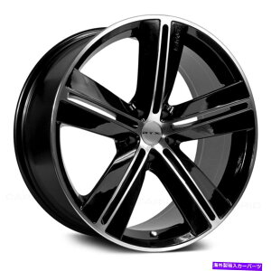 �z�C�[���@4�{�Z�b�g RTX SMS�z�C�[��18x7.5�i40�A5x114.3�A73.1�j4�̃u���b�N�����Z�b�g RTX SMS Wheels 18x7.5 (40, 5x114.3, 73.1) Black Rims Set of 4�y���s�A���i�z