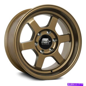 �z�C�[���@4�{�Z�b�g MST�^�C���U���g���b�N�z�C�[��17x8.5�i-12�A6x139.7�A112�j4�̃u�����Y�����Z�b�g MST TIME ATTACK TRUCK Wheels 17x8.5 (-12, 6x139.7, 112) Bronze Rims Set of 4�y���s�A���i�z