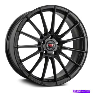 �z�C�[���@4�{�Z�b�g Revolution Racing RR26�z�C�[��17x7.5�i40�A5x114.3�A73.1�j4�̃u���b�N�����Z�b�g Revolution Racing RR26 Wheels 17x7.5 (40, 5x114.3, 73.1) Black Rims Set of 4