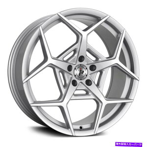 �z�C�[���@4�{�Z�b�g �Ռ����H607�z�C�[��20x8.5�i35�A5x114.3�A73.1�j4�̃V���o�[�����Z�b�g Impact Off Road 607 Wheels 20x8.5 (35, 5x114.3, 73.1) Silver Rims Set of 4