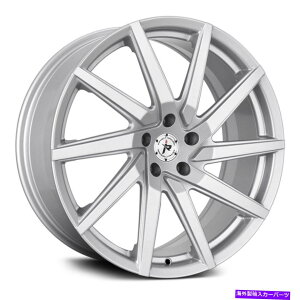�z�C�[���@4�{�Z�b�g �Ռ����H601�z�C�[��20x8.5�i35�A5x114.3�A73.1�j4�̃V���o�[�����Z�b�g Impact Off Road 601 Wheels 20x8.5 (35, 5x114.3, 73.1) Silver Rims Set of 4