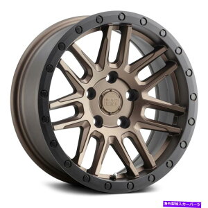 �z�C�[���@4�{�Z�b�g �u���b�N�T�C�A�[�`�z�C�[��17x8�i30�A5x127�A71.5�j4�̃u�����Y�����Z�b�g Black Rhino ARCHES Wheels 17x8 (30, 5x127, 71.5) Bronze Rims Set of 4