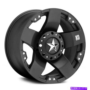 �z�C�[���@4�{�Z�b�g XD�V���[�YXD775���b�N�X�^�[�z�C�[��17x9�i-12�A6x139.7�A106.1�j4�̃u���b�N�����Z�b�g XD Series XD775 ROCKSTAR Wheels 17x9 (-12, 6x139.7, 106.1) Black Rims Set of 4