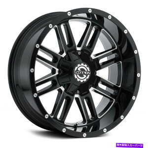 �z�C�[���@4�{�Z�b�g Scorpion SC18�z�C�[��20x9�i-12�A5x139.7�A78.3�j4�̃u���b�N�����Z�b�g Scorpion SC18 Wheels 20x9 (-12, 5x139.7, 78.3) Black Rims Set of 4�y���s�A���i�z