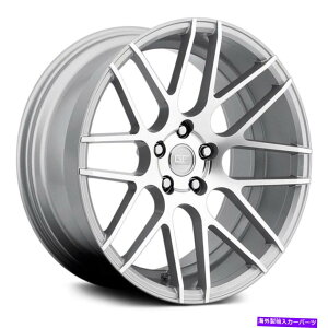 �z�C�[���@4�{�Z�b�g �O���E���h�t�H�[�XGF7�z�C�[��18x9�i40�A5x120.65�A72.6�j4�̃V���o�[�����Z�b�g Ground Force GF7 Wheels 18x9 (40, 5x120.65, 72.6) Silver Rims Set of 4�y���s�A���i�z