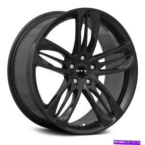 �z�C�[���@4�{�Z�b�g RTX MINATH WHEELS 19x8.5�i45�A5x114.3�A64.1�j4�̃u���b�N�����Z�b�g RTX MINATO Wheels 19x8.5 (45, 5x114.3, 64.1) Black Rims Set of 4�y���s�A���i�z