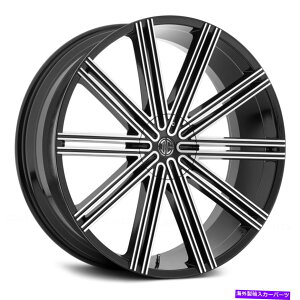 zC[@4{Zbg 2craveԍ37zC[20x8.5i40A5x114.3A74.1j4̃ubNZbg 2Crave NUMBER 37 Wheels 20x8.5 (40, 5x114.3, 74.1) Black Rims Set of 4