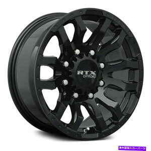 �z�C�[���@4�{�Z�b�g RTX�p�b�g���z�C�[��20x9�i18�A8x170�A125�j4�̃u���b�N�����Z�b�g RTX PATTON Wheels 20x9 (18, 8x170, 125) Black Rims Set of 4�y���s�A���i�z