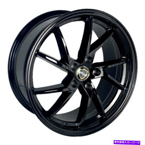 �z�C�[���@4�{�Z�b�g �G���K���X�V���[�v�z�C�[��20x8.5�i35�A5x114.3�A73.1�j4�̃u���b�N�����Z�b�g Elegance SHARP Wheels 20x8.5 (35, 5x114.3, 73.1) Black Rims Set of 4�y���s�A���i�z