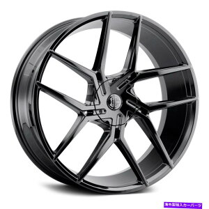 zC[@4{Zbg 2craveԍ51zC[22x9i10A5x114.3A74.1j4̃ubNZbg 2Crave NUMBER 51 Wheels 22x9 (10, 5x114.3, 74.1) Black Rims Set of 4