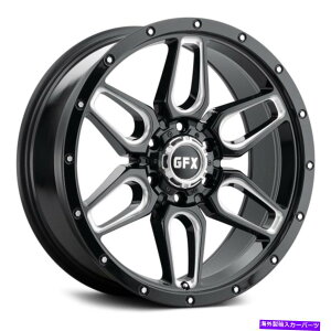 �z�C�[���@4�{�Z�b�g G-FX TR18�z�C�[��18x9�i12�A6x139.7�A106.2�j4�̃u���b�N�����Z�b�g G-FX TR18 Wheels 18x9 (12, 6x139.7, 106.2) Black Rims Set of 4�y���s�A���i�z