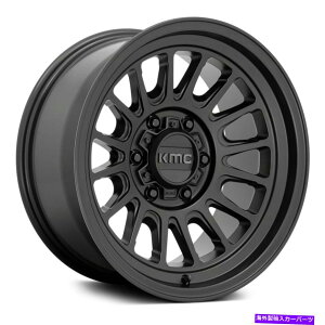 �z�C�[���@4�{�Z�b�g KMC KM724�C���p�N�gOL�z�C�[��17x8.5�i0�A6x139.7�A106.1�j4�̃u���b�N�����Z�b�g KMC KM724 IMPACT OL Wheels 17x8.5 (0, 6x139.7, 106.1) Black Rims Set of 4�y���s�A���i�z
