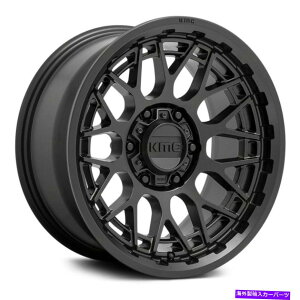 �z�C�[���@4�{�Z�b�g KMC KM722�e�N�j�b�N�z�C�[��18x9�i18�A6x114.3�A66.06�j4�̃u���b�N�����Z�b�g KMC KM722 TECHNIC Wheels 18x9 (18, 6x114.3, 66.06) Black Rims Set of 4�y���s�A���i�z