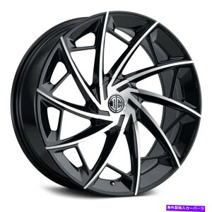 zC[@4{Zbg 2craveԍ36zC[22x9i38A5x114.3A74.1j4̃ubNZbg 2Crave NUMBER 36 Wheels 22x9 (38, 5x114.3, 74.1) Black Rims Set of 4