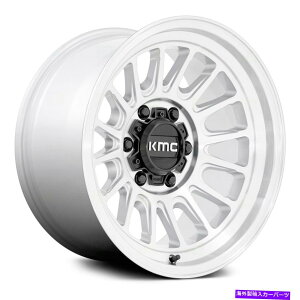 �z�C�[���@4�{�Z�b�g KMC KM724�C���p�N�gOL�z�C�[��17x8.5�i0�A6x139.7�A106.1�j4�̃V���o�[�����Z�b�g KMC KM724 IMPACT OL Wheels 17x8.5 (0, 6x139.7, 106.1) Silver Rims Set of 4�y���s�A���i�z