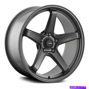 �z�C�[���@4�{�Z�b�g Konig Neoform�z�C�[��19x8.5�i43�A5x108�A73.1�j4�̊D�F�̃����Z�b�g Konig NEOFORM Wheels 19x8.5 (43, 5x108, 73.1) Gray Rims Set of 4
