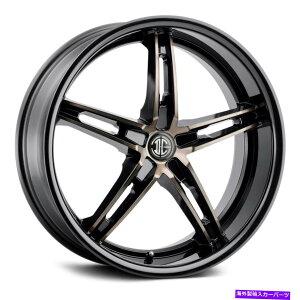 zC[@4{Zbg 2craveԍ38zC[20x9i35A5x114.3A74.1j4̃ubNZbg 2Crave NUMBER 38 Wheels 20x9 (35, 5x114.3, 74.1) Black Rims Set of 4
