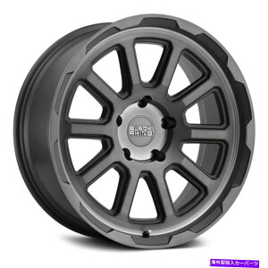 �z�C�[���@4�{�Z�b�g �u���b�N�T�C�`�F�C�X�z�C�[��17x8�i10�A5x120.65�A76.1�j4�̃K�����^�������Z�b�g Black Rhino CHASE Wheels 17x8 (10, 5x120.65, 76.1) Gunmetal Rims Set of 4