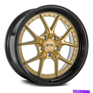�z�C�[���@4�{�Z�b�g F1R F105�z�C�[��19x9.5�i35�A5x114.3�A73.1�j4�̃S�[���h�����Z�b�g F1R F105 Wheels 19x9.5 (35, 5x114.3, 73.1) Gold Rims Set of 4�y���s�A���i�z