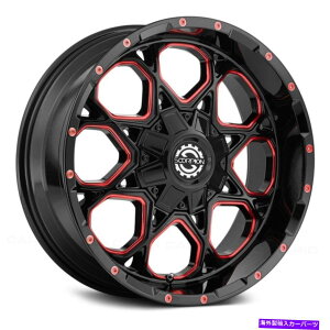 �z�C�[���@4�{�Z�b�g Scorpion SC10�z�C�[��20x9�i12�A6x139.7�A106.1�j4�̃u���b�N�����Z�b�g Scorpion SC10 Wheels 20x9 (12, 6x139.7, 106.1) Black Rims Set of 4�y���s�A���i�z