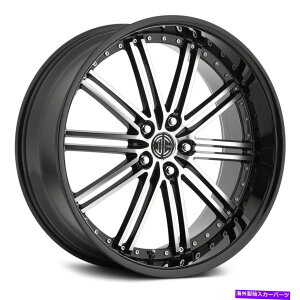 zC[@4{Zbg 2craveԍ33zC[22x10.5i38A5x120.65A74.1j4̃ubNZbg 2Crave NUMBER 33 Wheels 22x10.5 (38, 5x120.65, 74.1) Black Rims Set of 4