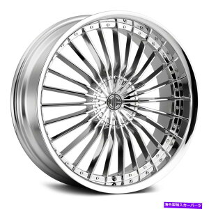 zC[@4{Zbg 2craveԍ26zC[18x7.5i40A5x114.3A72.56j4̃NZbg 2Crave NUMBER 26 Wheels 18x7.5 (40, 5x114.3, 72.56) Chrome Rims Set of 4