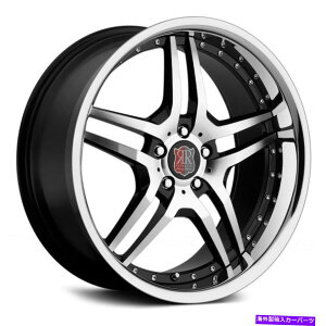 �z�C�[���@4�{�Z�b�g MRR RW2�z�C�[��18x9�i40�A5x120.65�A72.6�j4�̃u���b�N�����Z�b�g MRR RW2 Wheels 18x9 (40, 5x120.65, 72.6) Black Rims Set of 4�y���s�A���i�z