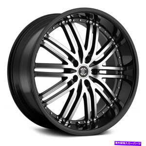 zC[@4{Zbg 2craveԍ22zC[20x10i20A5x120.65A72.56j4̃ubNZbg 2Crave NUMBER 22 Wheels 20x10 (20, 5x120.65, 72.56) Black Rims Set of 4