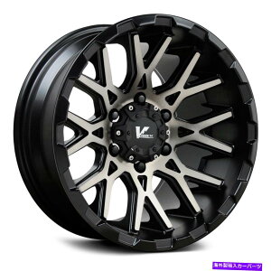 �z�C�[���@4�{�Z�b�g V���b�NVR10�����z�C�[��18x9.5�i15�A6x139.7�A108.1�j4�̃u���b�N�����Z�b�g V-Rock VR10 RECOIL Wheels 18x9.5 (15, 6x139.7, 108.1) Black Rims Set of 4�y���s�A���i�z