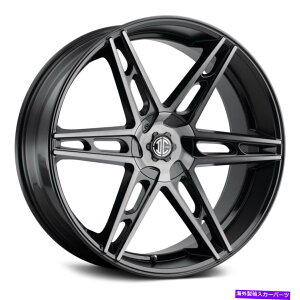 zC[@4{Zbg 2craveԍ46zC[22x9.5i15A5x120.65A78.3j4̃ubNZbg 2Crave NUMBER 46 Wheels 22x9.5 (15, 5x120.65, 78.3) Black Rims Set of 4