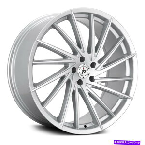 �z�C�[���@4�{�Z�b�g �Ռ����H608�z�C�[��20x8.5�i35�A5x114.3�A73.1�j4�̃V���o�[�����Z�b�g Impact Off Road 608 Wheels 20x8.5 (35, 5x114.3, 73.1) Silver Rims Set of 4