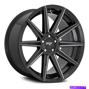 �z�C�[���@4�{�Z�b�g �j�b�`M243 Tifosi�z�C�[��20x9�i35�A5x114.3�A72.56�j4�̃u���b�N�����Z�b�g Niche M243 TIFOSI Wheels 20x9 (35, 5x114.3, 72.56) Black Rims Set of 4