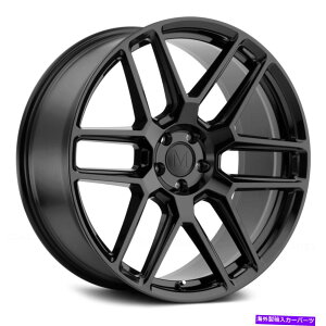�z�C�[���@4�{�Z�b�g �}���h���X�I�b�g�[�z�C�[��22x10�i41�A5x112�A66.56�j4�̃u���b�N�����Z�b�g Mandrus Otto Wheels 22x10 (41, 5x112, 66.56) Black Rims Set of 4�y���s�A���i�z