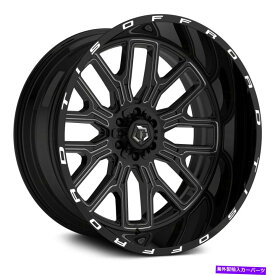 ホイール　4本セット Tis 560bmホイール20x10（-19、8x165.1、125.2）4のブラックリムセット TIS 560BM Wheels 20x10 (-19, 8x165.1, 125.2) Black Rims Set of 4