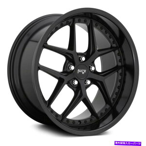 �z�C�[���@4�{�Z�b�g �j�b�`M226�o�C�X�z�C�[��20x9�i35�A5x114.3�A72.56�j4�̃u���b�N�����Z�b�g Niche M226 VICE Wheels 20x9 (35, 5x114.3, 72.56) Black Rims Set of 4�y���s�A���i�z