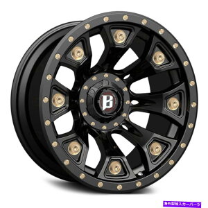 �z�C�[���@4�{�Z�b�g �e���I�t���[�h976�E�H�[�n���}�[�z�C�[��22x12�i-50�A5x127�j4�̃u���b�N�����Z�b�g Ballistic Off-Road 976 WARHAMMER Wheels 22x12 (-50, 5x127) Black Rims Set of 4�y���s�A���i�z