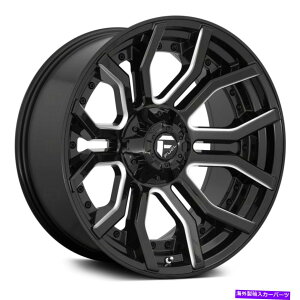 �z�C�[���@4�{�Z�b�g Fuel D711 Rage 1PC�z�C�[��20x9�i1�A6x135�A106.1�j4�̃u���b�N�����Z�b�g Fuel D711 RAGE 1PC Wheels 20x9 (1, 6x135, 106.1) Black Rims Set of 4