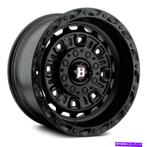 zC[@4{Zbg eIt[h977Ol[hzC[22x12i-50A6x135j4̃ubNZbg Ballistic Off-Road 977 GRENADE Wheels 22x12 (-50, 6x135) Black Rims Set of 4