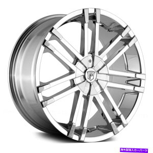 ホイール 4本セット Pinnacle P88 Valenti Wheels 20x8.5(40、5x114.3、73.1)4のChrome Rimsセット Pinnacle P88 VALENTI Wheels 20x8.5 (40, 5x114.3, 73.1) Chrome Rims Set of 4