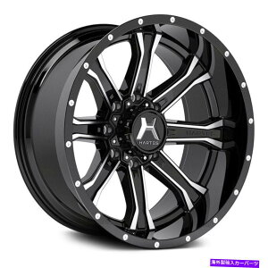 �z�C�[���@4�{�Z�b�g Hartes Metal YSM-711�X�g���C�N�z�C�[��22x10�i-18�A8x180�A124.3�j4�̃u���b�N�����Z�b�g Hartes Metal YSM-711 STRIKE Wheels 22x10 (-18, 8x180, 124.3) Black Rims Set of 4