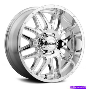 �z�C�[���@4�{�Z�b�g Ultra 203C�n���^�[�z�C�[��20x10�i-25�A6x139.7�A106.1�j4��Chrome Rims�Z�b�g Ultra 203C HUNTER Wheels 20x10 (-25, 6x139.7, 106.1) Chrome Rims Set of 4�y���s�A���i�z