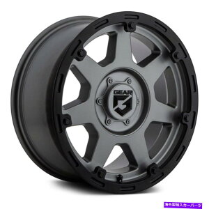 �z�C�[���@4�{�Z�b�g �M�A�A���C753GB�o���P�[�h�z�C�[��20x10�i-25�A5x114.3�j4�̃K�����^�������Z�b�g Gear Alloy 753GB Barricade Wheels 20x10 (-25, 5x114.3) Gunmetal Rims Set of 4�y���s�A���i�z
