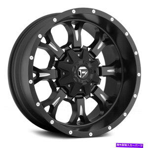 �z�C�[���@4�{�Z�b�g Fuel D517 Krank 1PC�z�C�[��20x9�i1�A8x165.1�A125.1�j4�̃u���b�N�����Z�b�g Fuel D517 KRANK 1PC Wheels 20x9 (1, 8x165.1, 125.1) Black Rims Set of 4