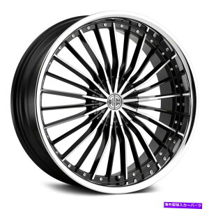 zC[@4{Zbg 2craveԍ26zC[22x8.5i38A5x114.3A74.1j4̃ubNZbg 2Crave NUMBER 26 Wheels 22x8.5 (38, 5x114.3, 74.1) Black Rims Set of 4