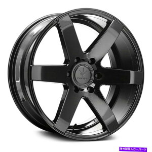 �z�C�[���@4�{�Z�b�g Verde V24 Invictus�z�C�[��22x9.5�i35�A5x127�A71.5�j4�̃u���b�N�����Z�b�g Verde V24 INVICTUS Wheels 22x9.5 (35, 5x127, 71.5) Black Rims Set of 4