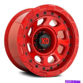ホイール　4本セット XDシリーズXD861ストームホイール20x10（-18、6x135、87.1）4の赤いリムセット XD Series XD861 STORM Wheels 20x10 (-18, 6x135, 87.1) Red Rims Set of 4